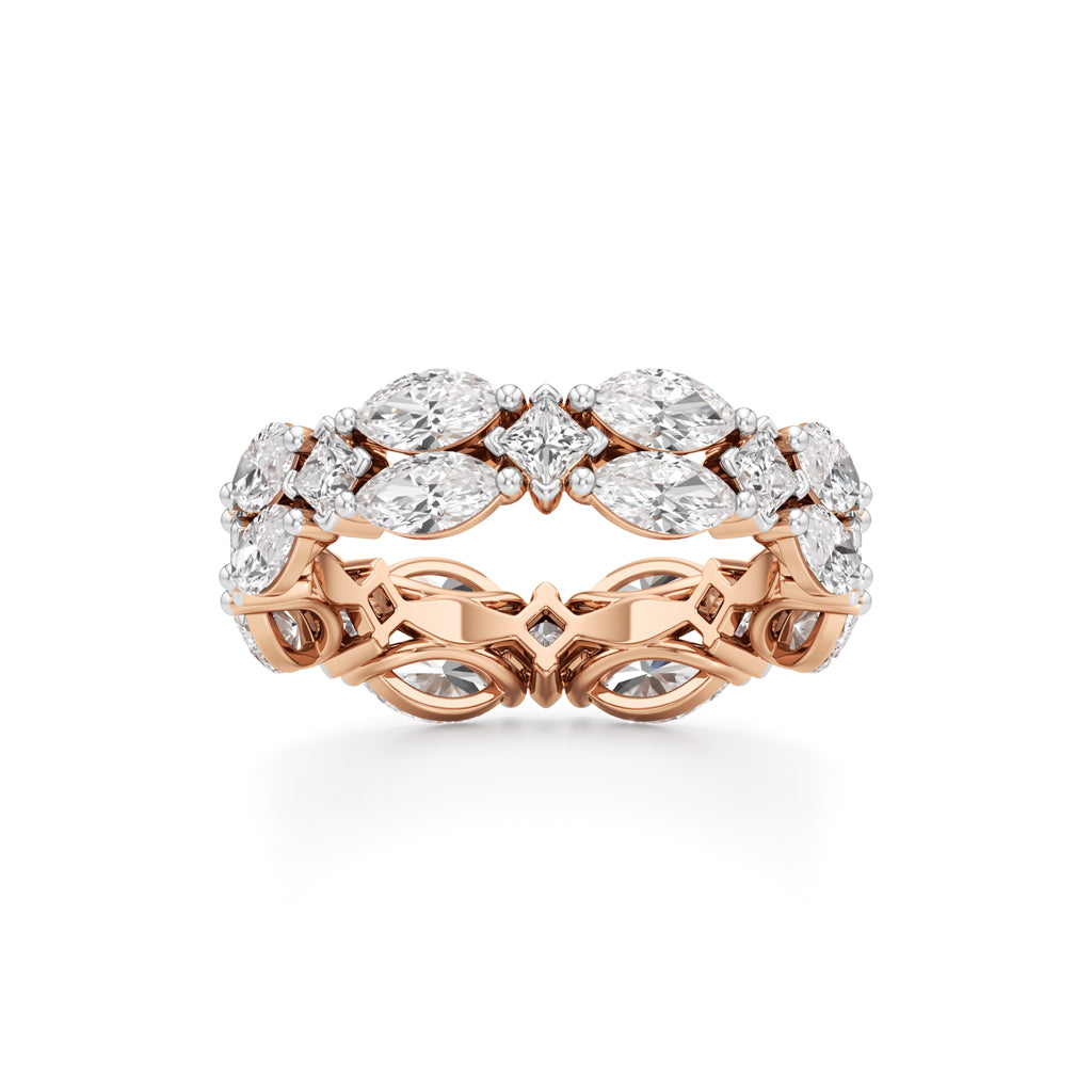 Marquise & Princess Cut Diamond Shinelink Band