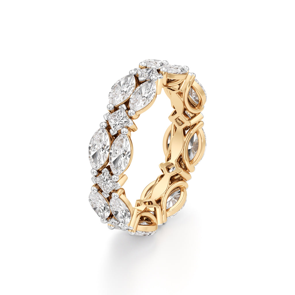 Marquise & Princess Cut Diamond Shinelink Band