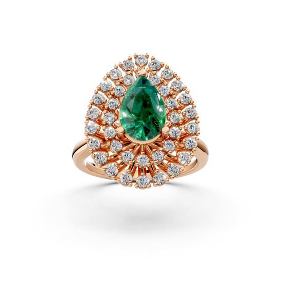 Pear Halo Cluster Ring