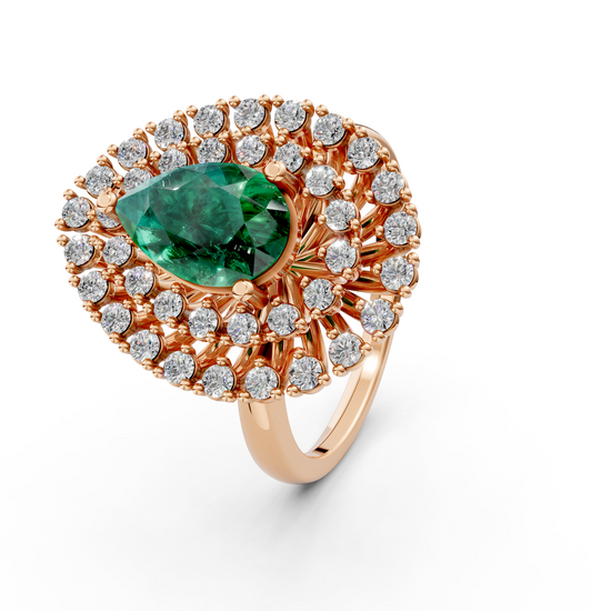 Pear Halo Cluster Ring