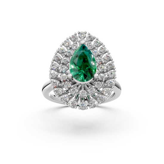 Pear Halo Cluster Ring