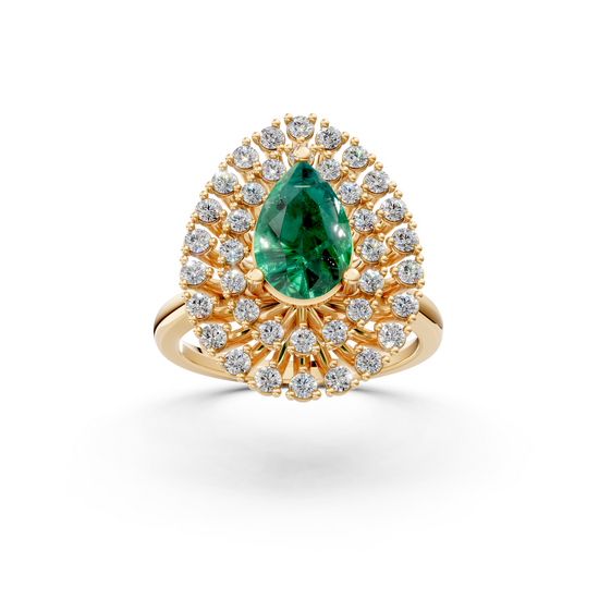 Pear Halo Cluster Ring