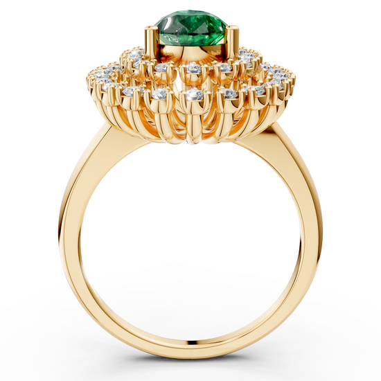 Pear Halo Cluster Ring