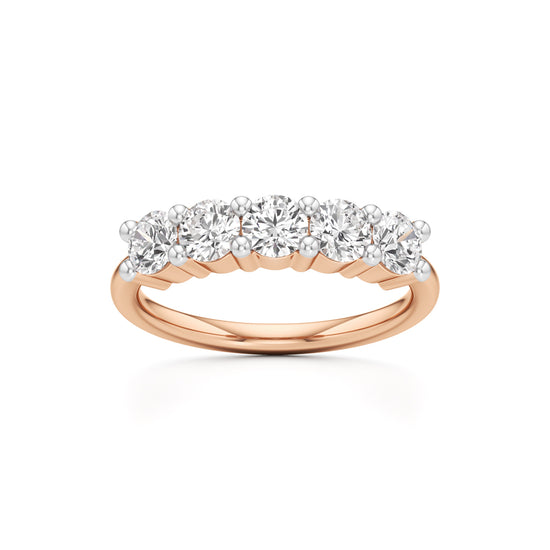 Five Stone Round Diamond Ring