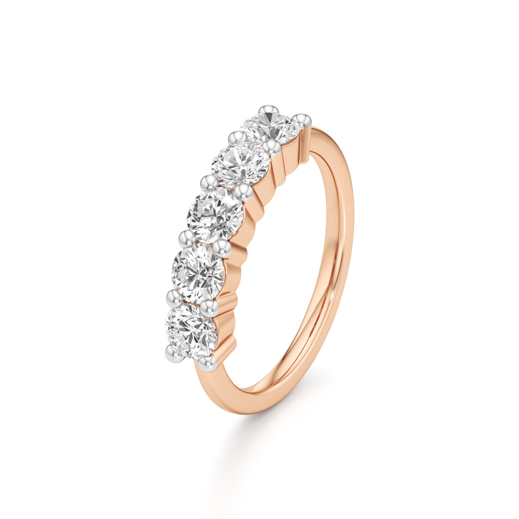 Five Stone Round Diamond Ring