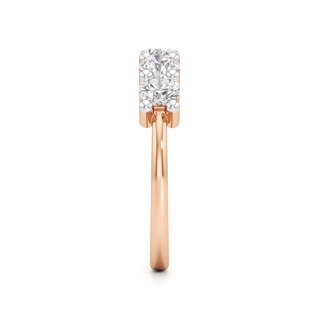 Five Stone Round Diamond Ring