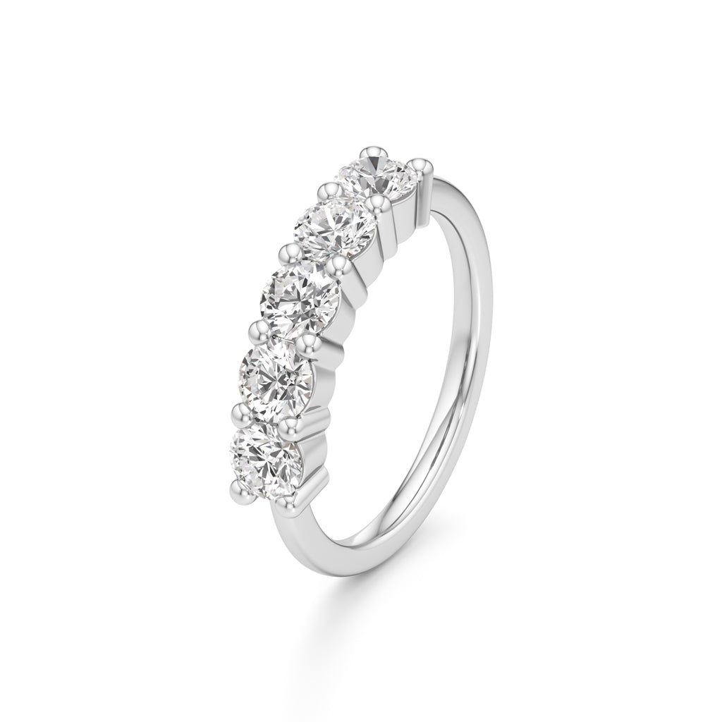 Five Stone Round Diamond Ring
