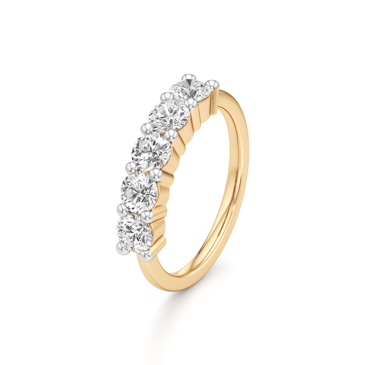 Five Stone Round Diamond Ring