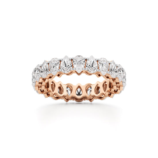 Pear Diamond Eternity Band