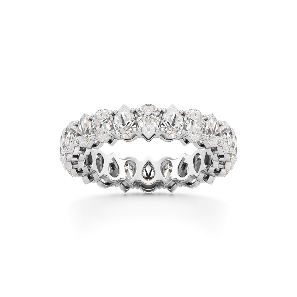 Pear Diamond Eternity Band