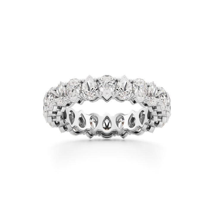 Pear Diamond Eternity Band