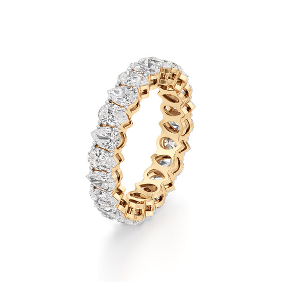 Pear Diamond Eternity Band
