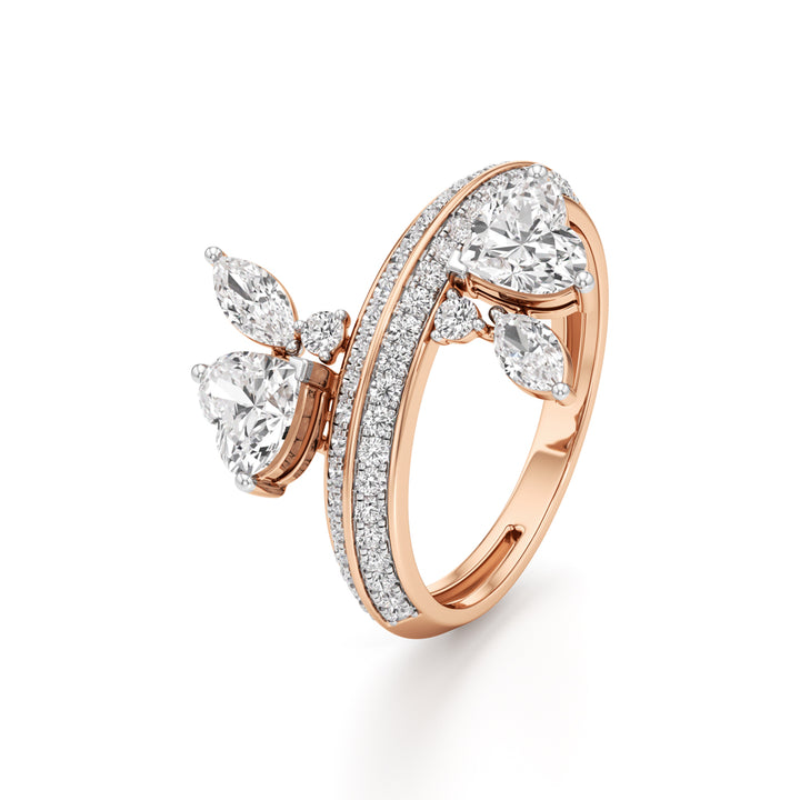 Ethereal Blossom Diamond Cluster Ring