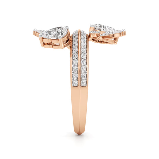 Ethereal Blossom Diamond Cluster Ring
