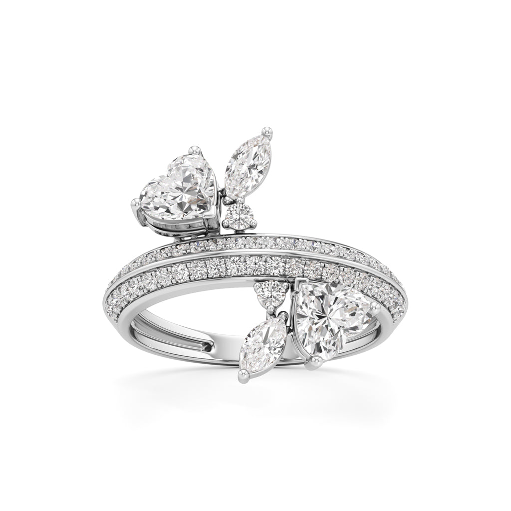 Ethereal Blossom Diamond Cluster Ring