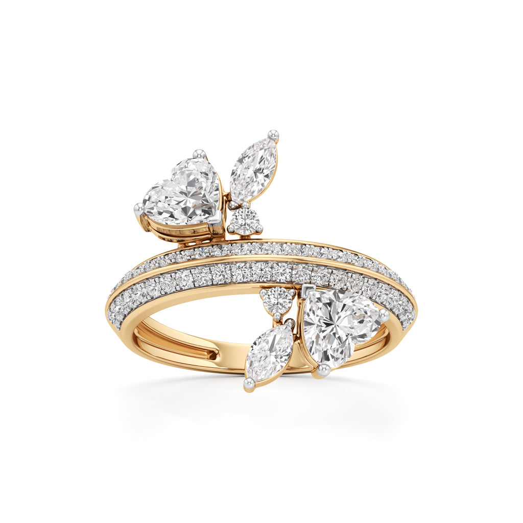 Ethereal Blossom Diamond Cluster Ring