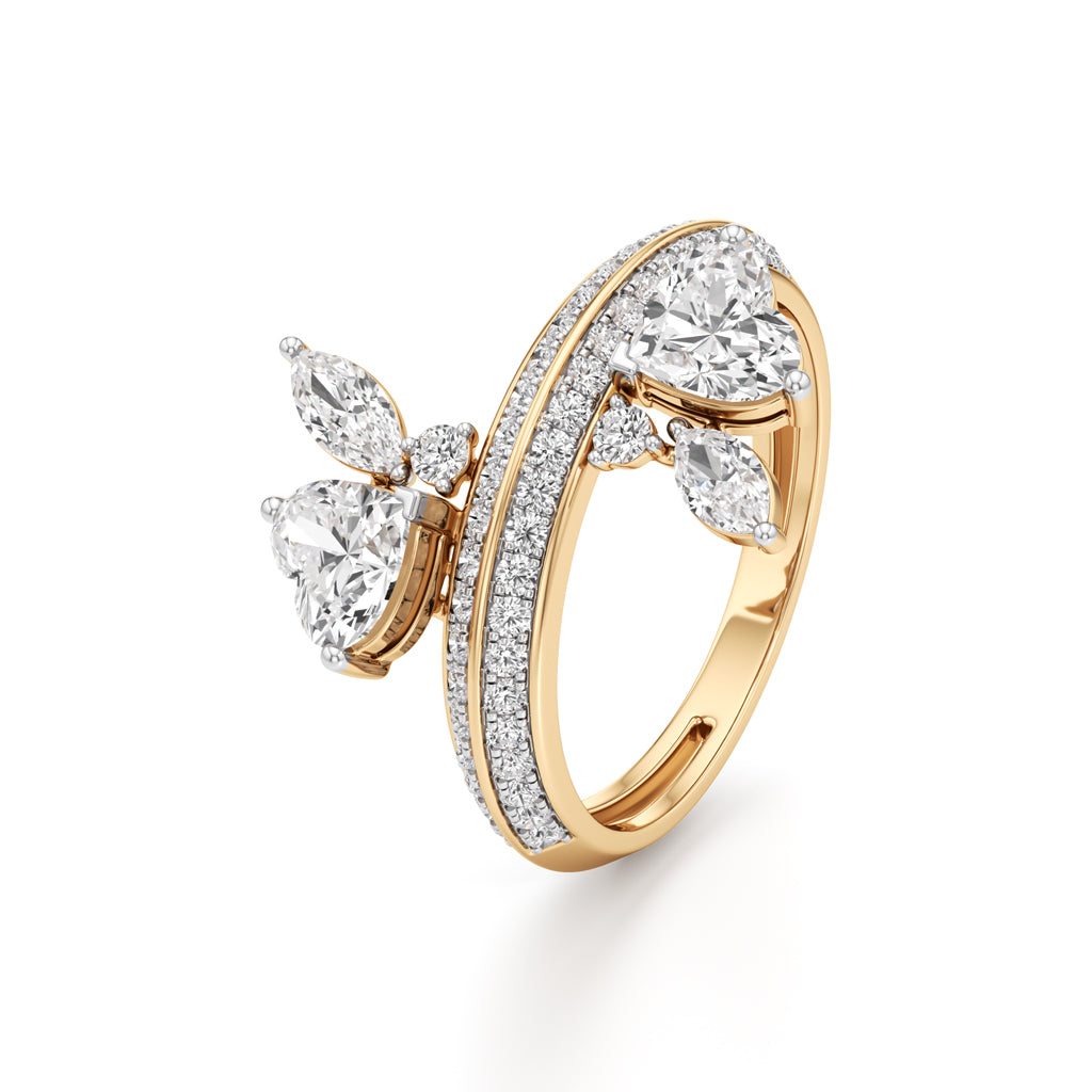 Ethereal Blossom Diamond Cluster Ring