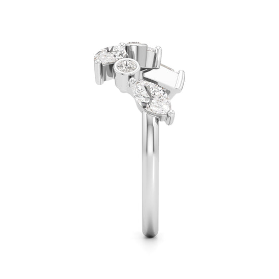 Celestia Orbit Multi-Cut Diamond Open Ring
