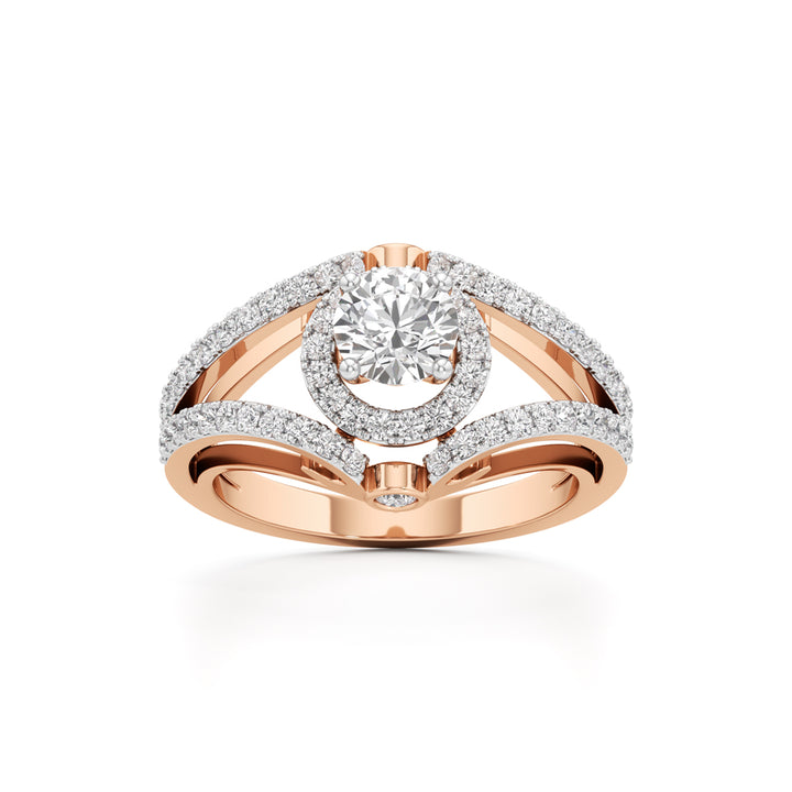 Infinity Glow Diamond Halo Ring