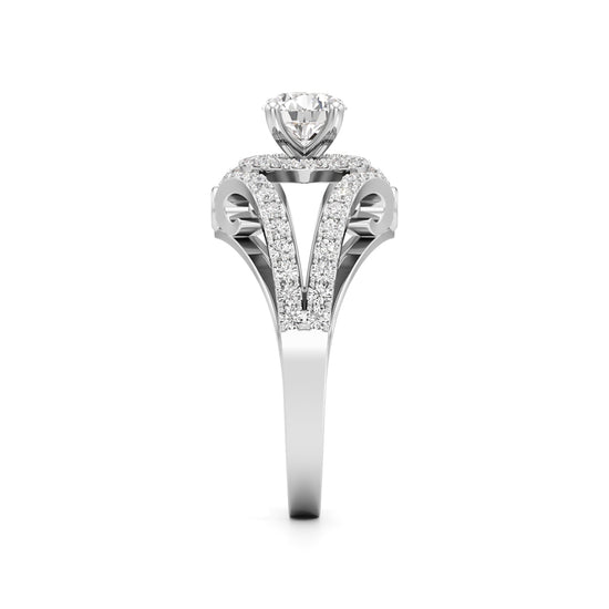Infinity Glow Diamond Halo Ring