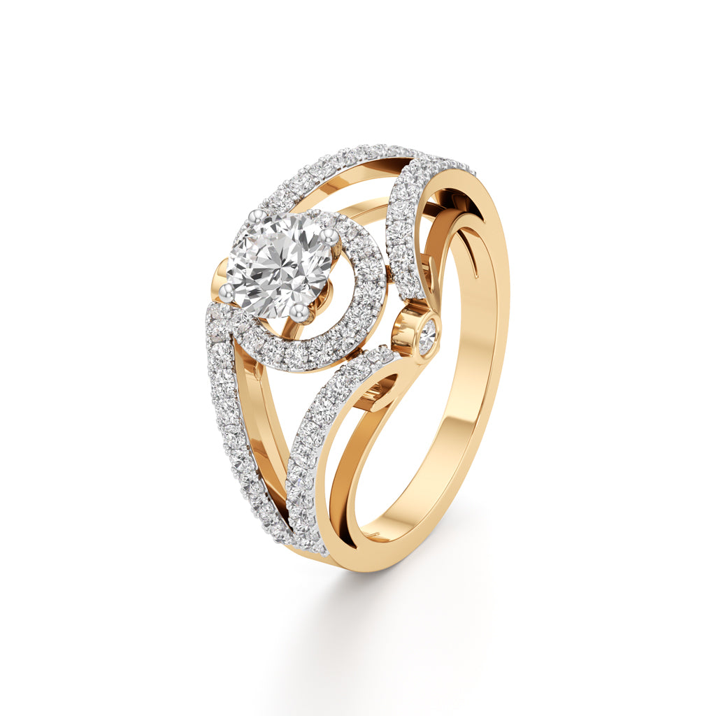 Infinity Glow Diamond Halo Ring