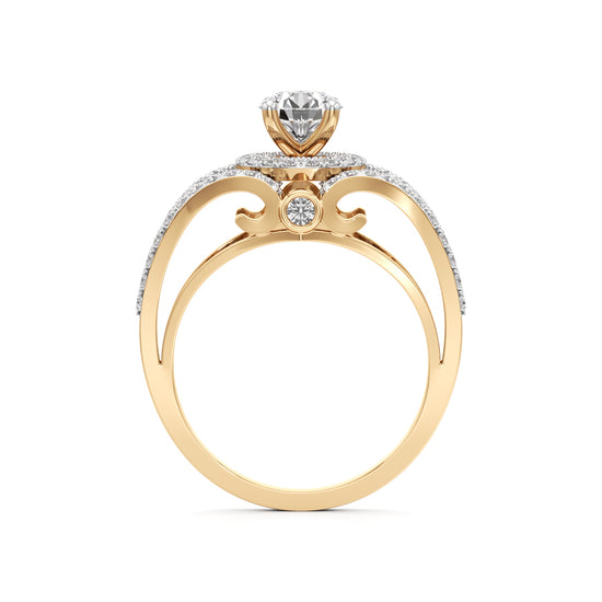 Infinity Glow Diamond Halo Ring