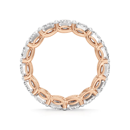 Dazzling Emerald Cut Diamond Eternity Band