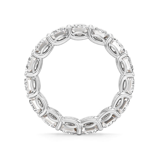 Dazzling Emerald Cut Diamond Eternity Band