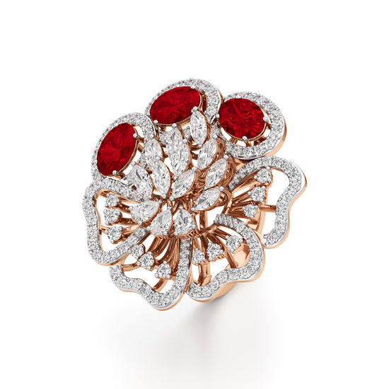 Flamora Bloom Ruby Ring