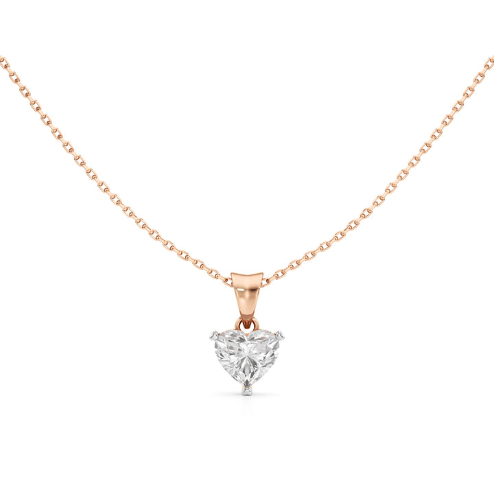 Dazzle 1.5Ct Heart Cut Solitaire Pendant