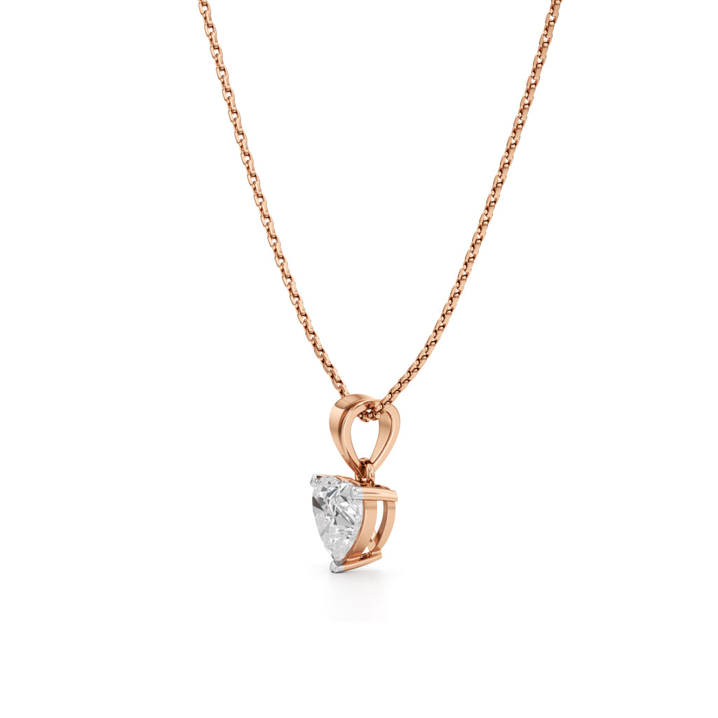 Dazzle 1.5Ct Heart Cut Solitaire Pendant