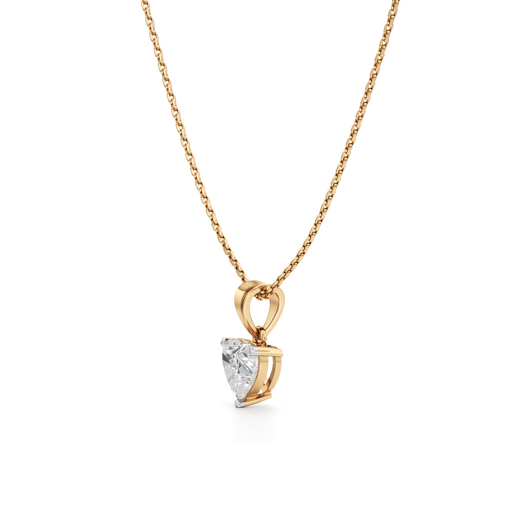 Dazzle 1.5Ct Heart Cut Solitaire Pendant