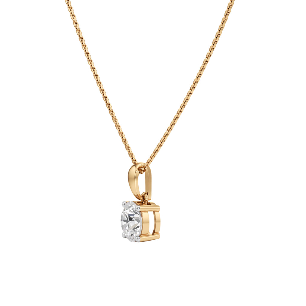 Iris 2Ct Solitaire Round Cut Solitaire Pendant