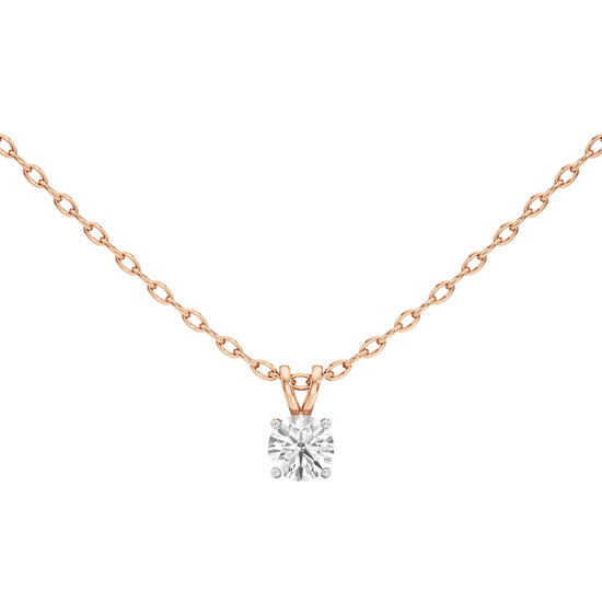 1Ct Round Shape Solitaire Pendants