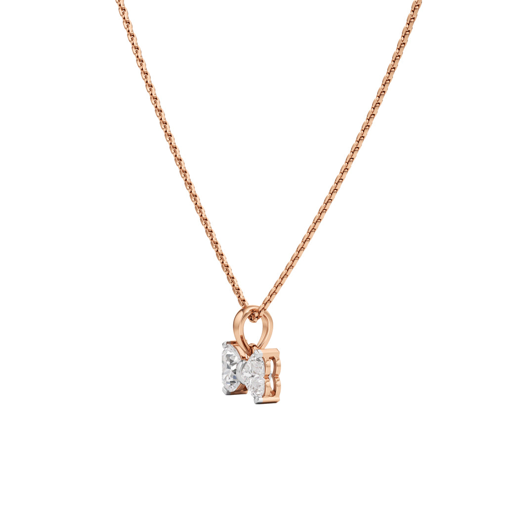 Celeste 1Ct Bow Style Heart Cut Fancy Pendant