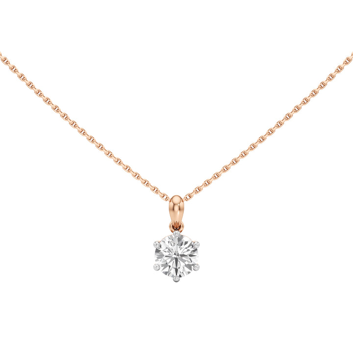 1.50Ct Round Cut Lab Grown Diamond Solitaire Pandant