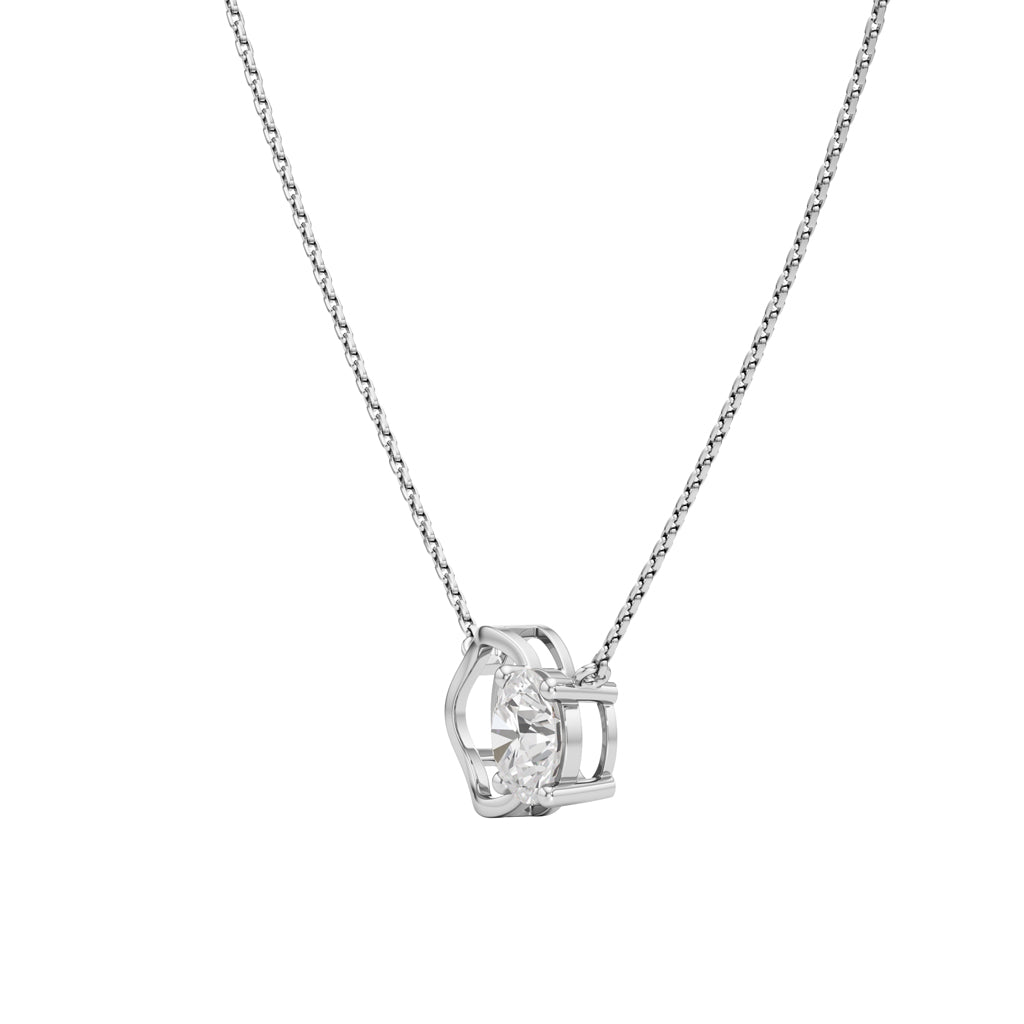 Ulissa 2Ct Four Prong Round Cut Fancy Pendant