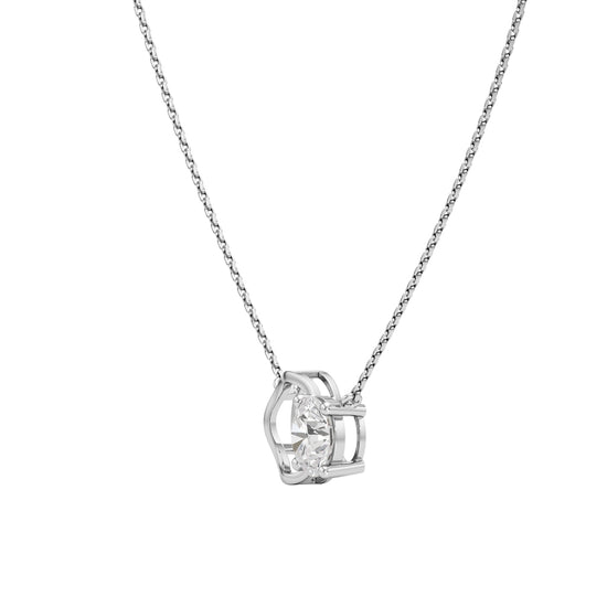 Ulissa 2Ct Four Prong Round Cut Fancy Pendant