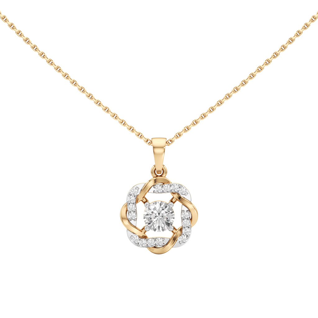 Gianella Braided Round Cut Casual Pendant