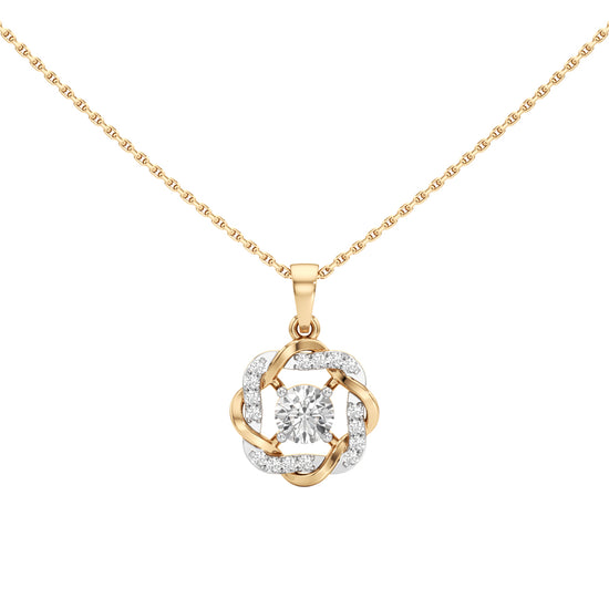 Gianella Braided Round Cut Casual Pendant