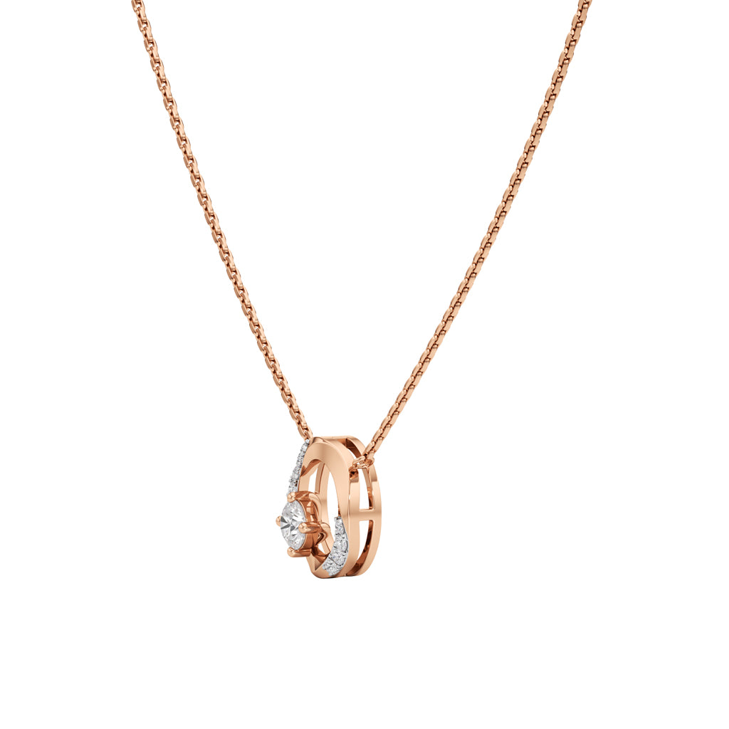 0.25Ct Round Shape Delicate Pendants