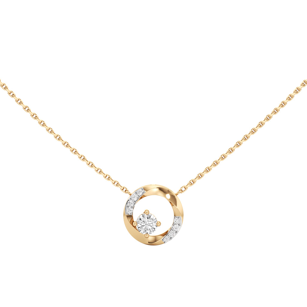 0.25Ct Round Shape Delicate Pendants