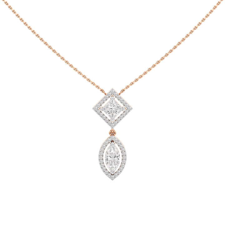 Rhianna 2.25Ct Multishape Double Halo Pendant