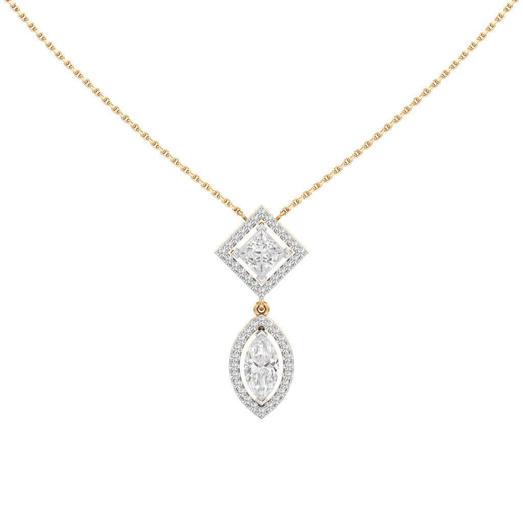 Rhianna 2.25Ct Multishape Double Halo Pendant