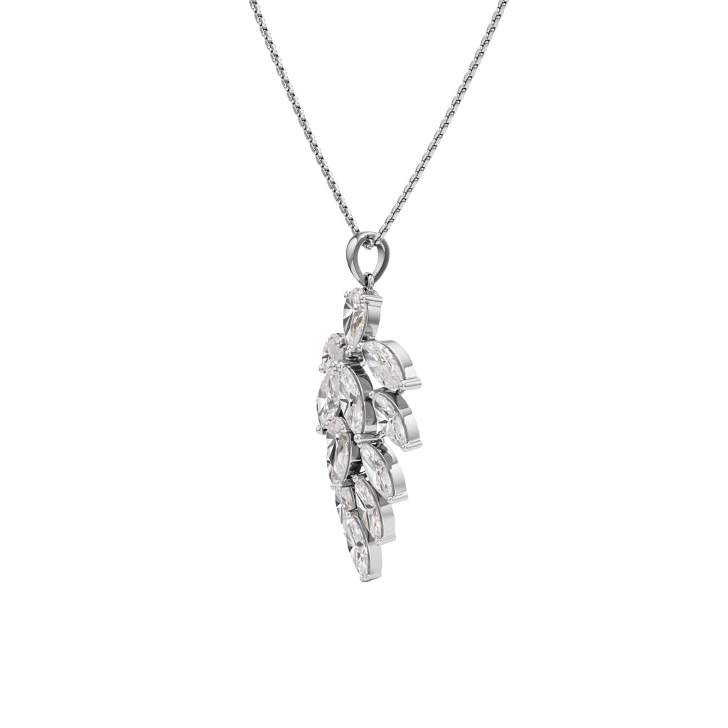 Petra 5.25Ct Leaf Style Pear Cut Fancy Pendant