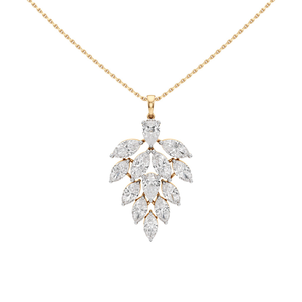 Petra 5.25Ct Leaf Style Pear Cut Fancy Pendant