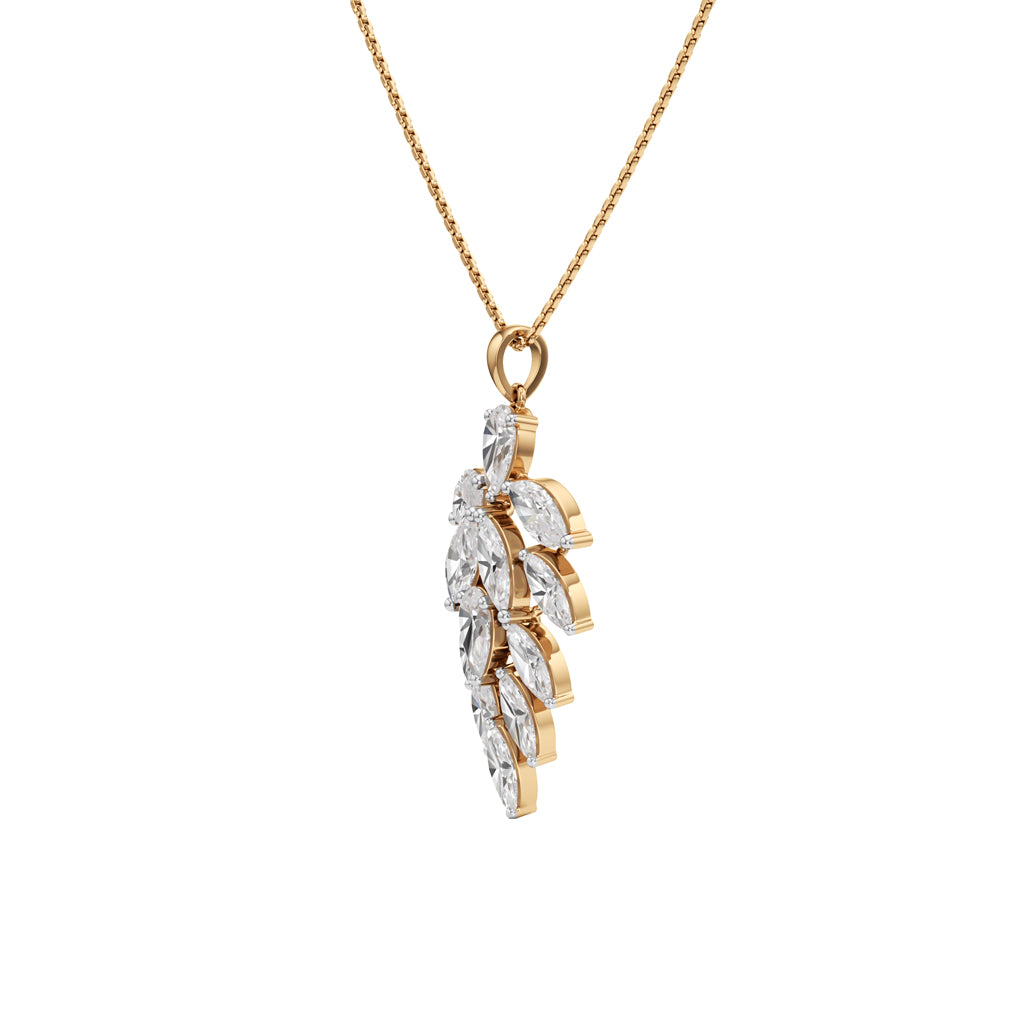 Petra 5.25Ct Leaf Style Pear Cut Fancy Pendant