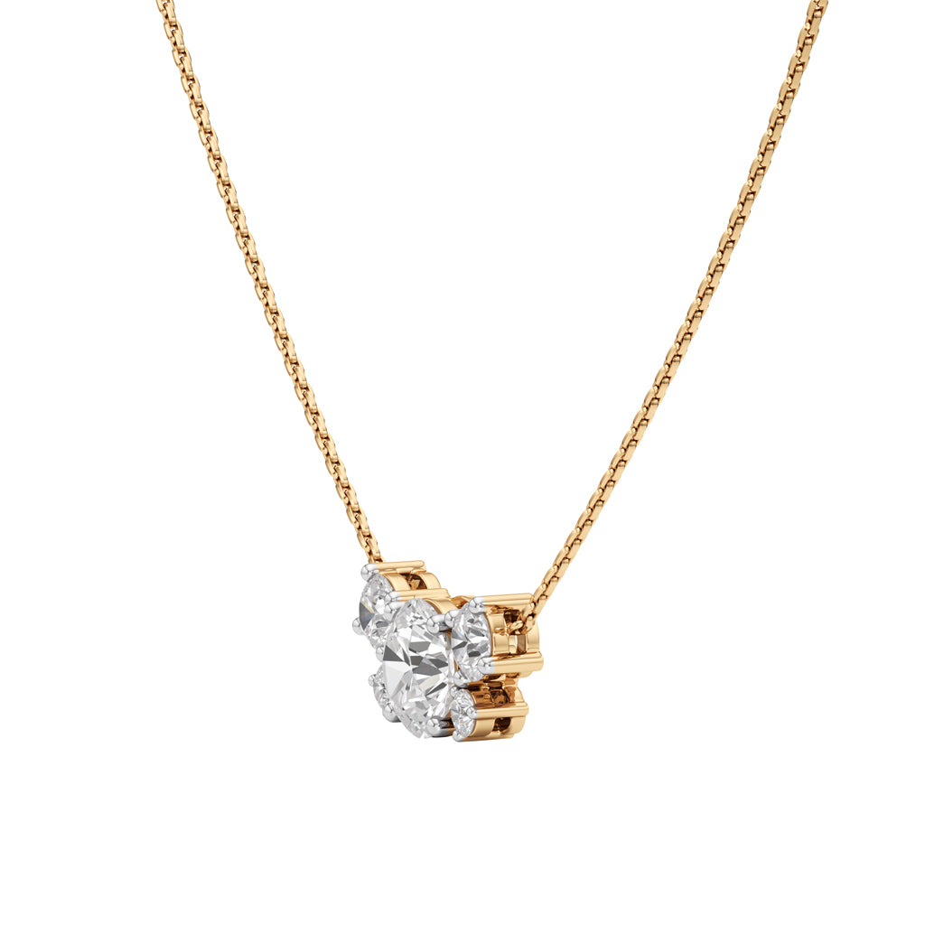 Juliette 2.75Ct Four Prong Round Cut Casual Pendant