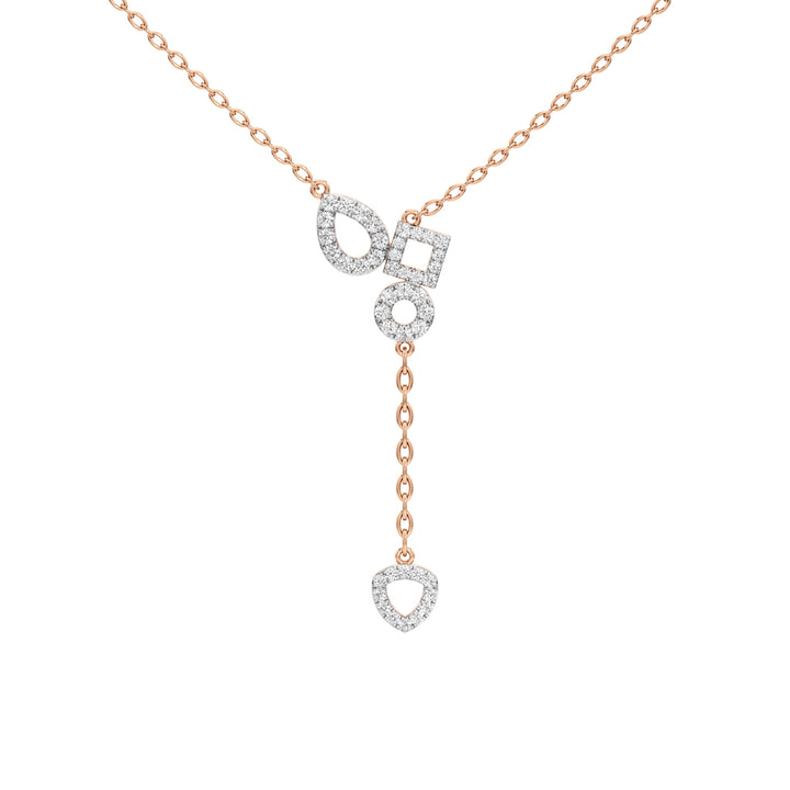 Glenna 0.50Ct Dangling Round Cut Delicate Pendant