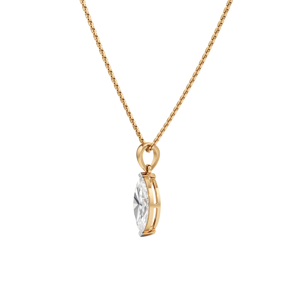 2Ct Marquise Shape,Solitaire Pendants